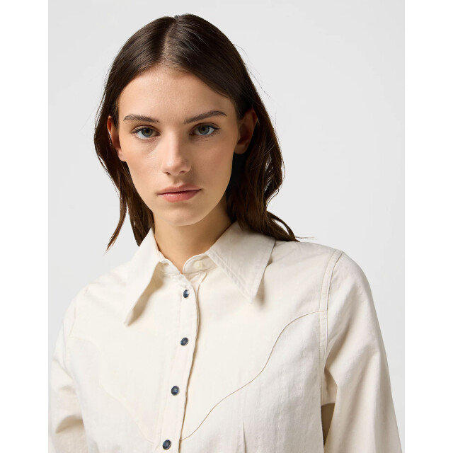 Wrangler Femme peplum shirt white 112370781 large