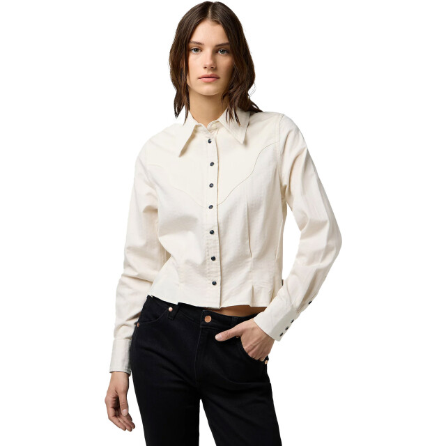 Wrangler Femme peplum shirt white 112370781 large