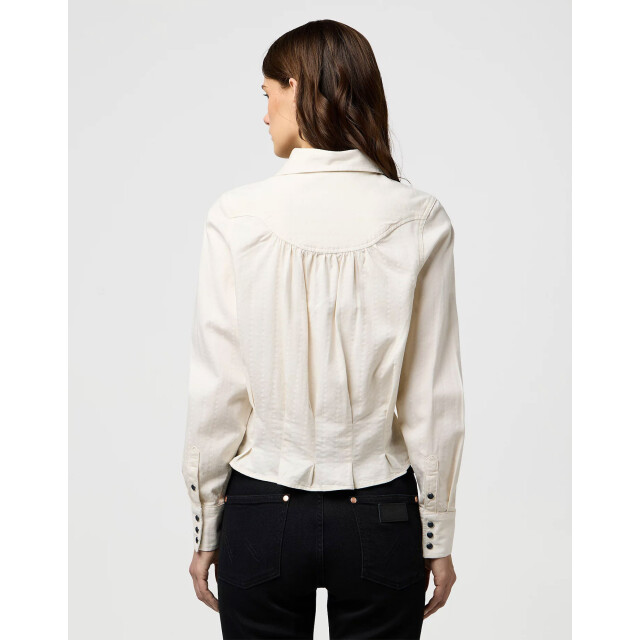 Wrangler Femme peplum shirt white 112370781 large