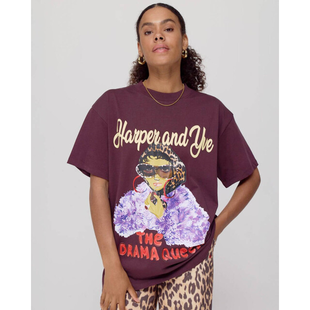Harper & Yve T-shirt aw25y301 drama Harper & Yve T-shirt AW25Y301 DRAMA large