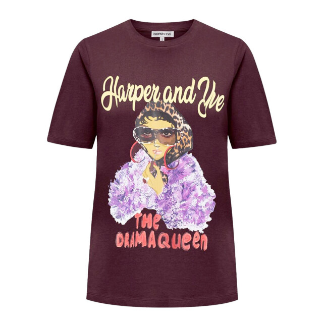 Harper & Yve T-shirt aw25y301 drama Harper & Yve T-shirt AW25Y301 DRAMA large