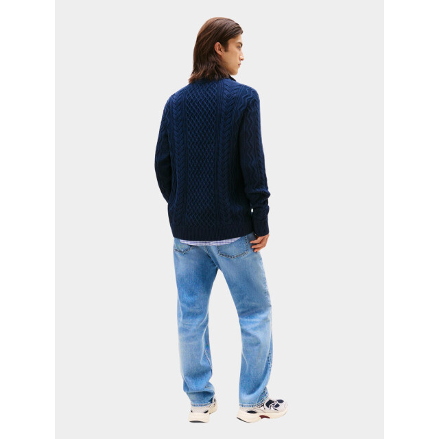 Tommy Hilfiger Half zip tjm slim badge cable qrtr zip dm0dm22103/0gy 199194 large