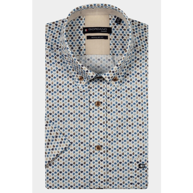 Giordano Casual hemd korte mouw league short sleeve button do 516022/60 188525 large