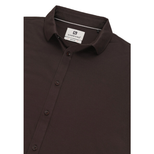 Gabbiano Heren overhemd 333510 5702 oak brown Gabbiano 333510 5702OakBrown large