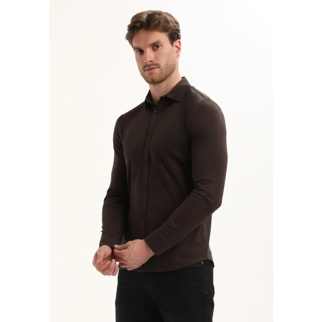 Gabbiano Heren overhemd 333510 5702 oak brown Gabbiano 333510 5702OakBrown large