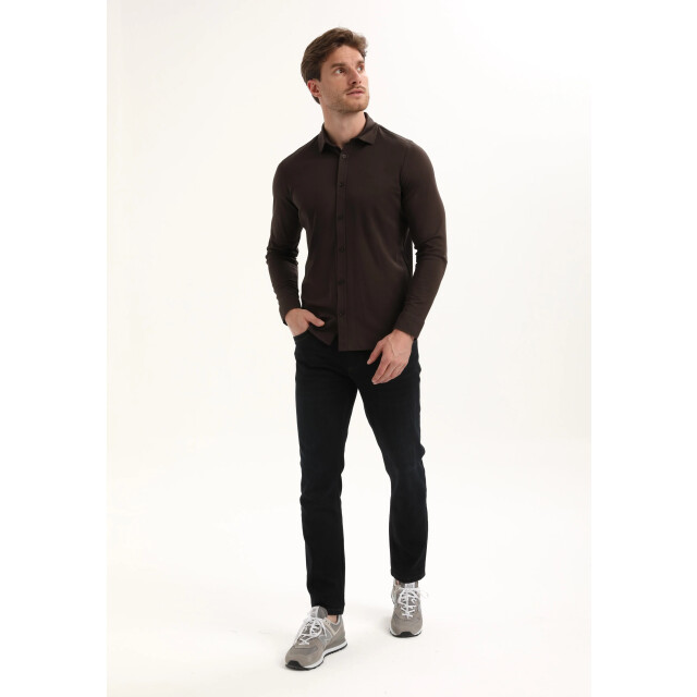 Gabbiano Heren overhemd 333510 5702 oak brown Gabbiano 333510 5702OakBrown large