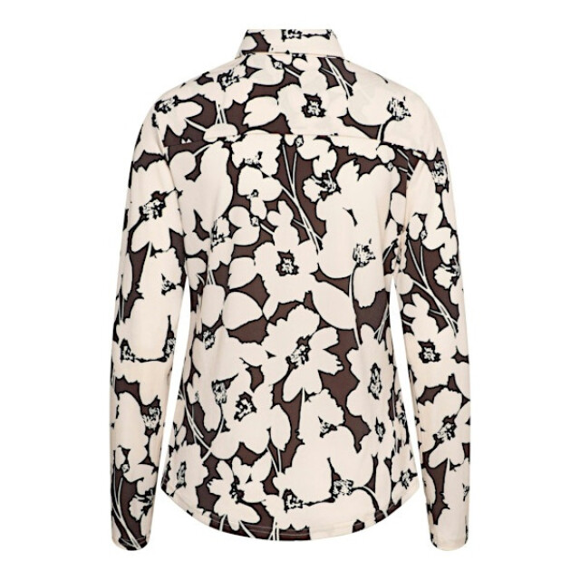 &Co Woman &co women blouse lotte big flower chocolate multi Lotte Big Flower - Chocolate multi large