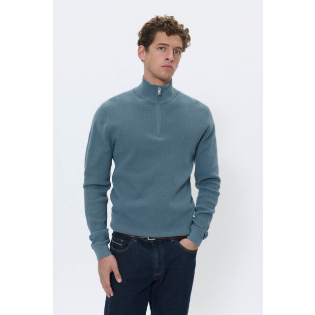 Matinique 30207192 lagoon 184214 stormy weather heren trui half zip matini 184214 Stormy Weather/30207192  LAGOON large