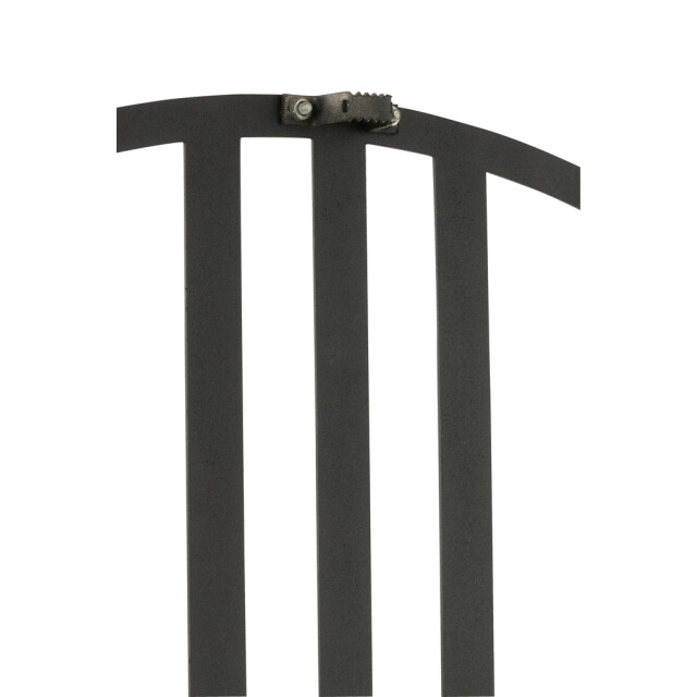 J-Line Clock lines metal black large 30013 large