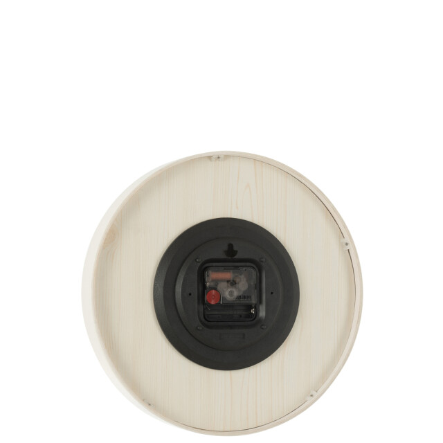 J-Line Wall clock plywood/mdf white small 54386 large