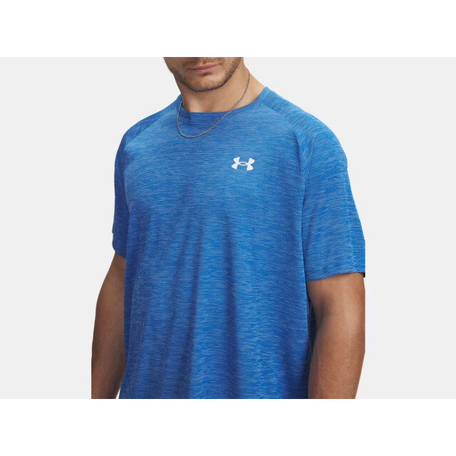 Under Armour ua tech textured ss-blu sport t-shirt korte mouw heren - 072360_200-L large