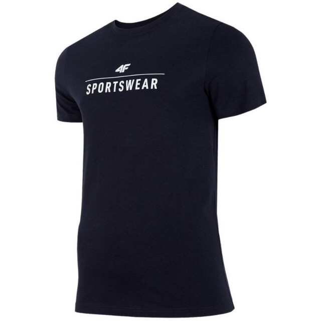 4F Heren h4z22 logo regular t-shirt UTPP1745_navyblue large