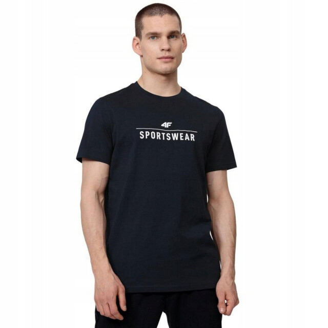 4F Heren h4z22 logo regular t-shirt UTPP1745_navyblue large