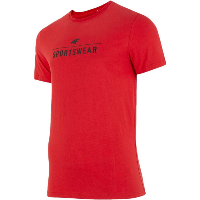 4F Heren h4z22 logo regular t-shirt UTPP1745_red large