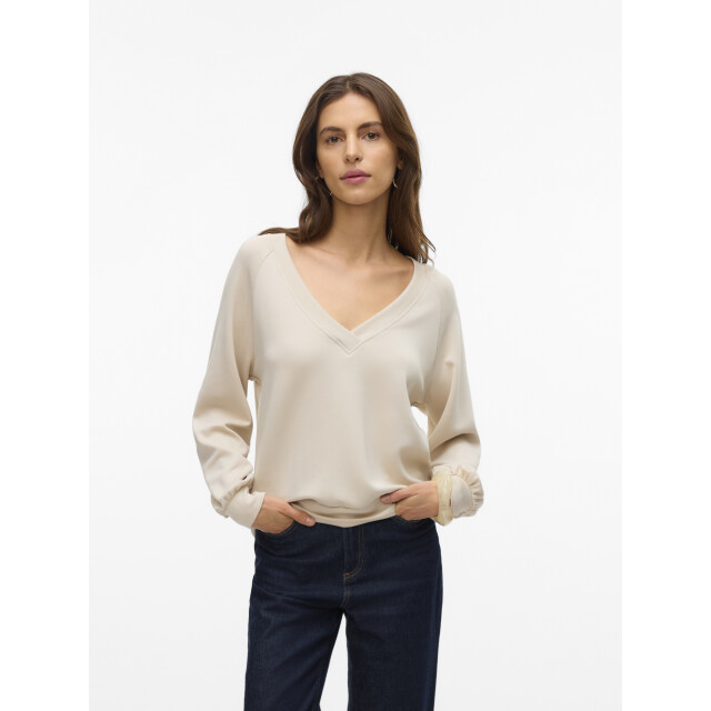 Vero Moda Vmhali ls v-neck top jrs ga boo 10331751 large