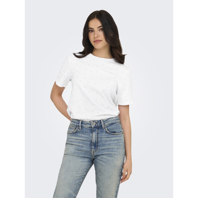 Only Onlmonja s/s studs tee jrs 15340939 large