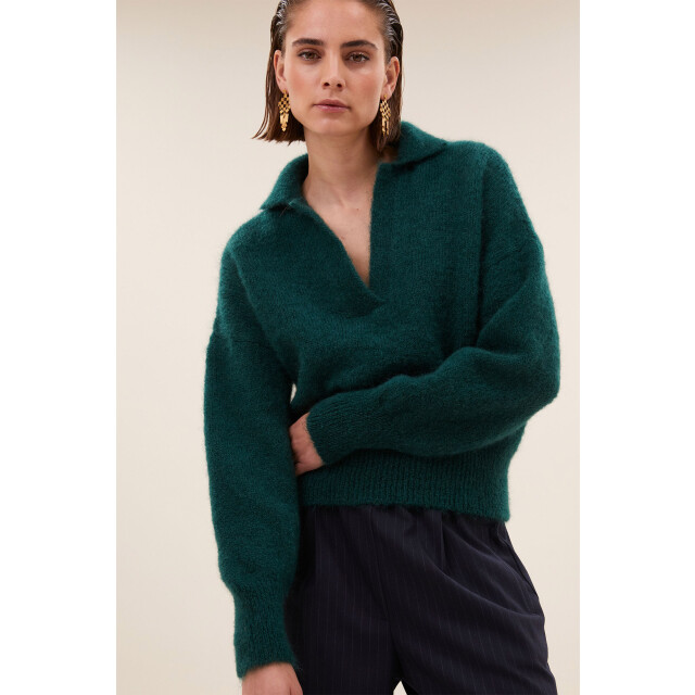 By-Bar Amsterdam Polo pullover dark green 25515011-465 large