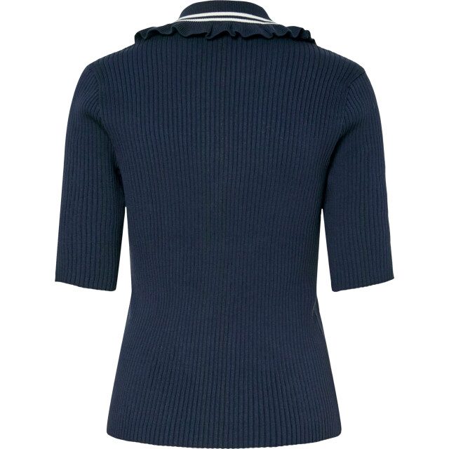 Y.A.S Yasprimos 2/4 knit pullover s. navy r/birch 26038385-190953001 large