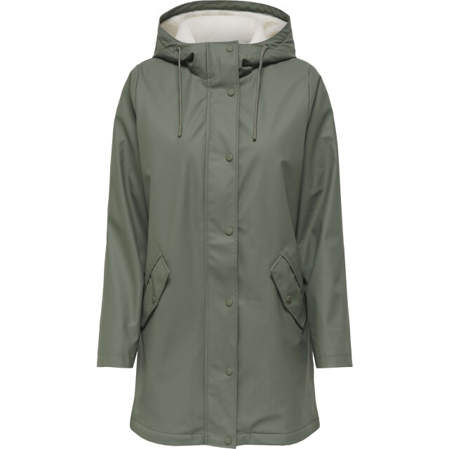 Only Onlsally raincoat otw noos castor gray/white te 15206116-222934001 large