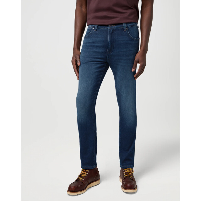 Wrangler Larston heren slim-fit jeans fog WRANGLER 112372934 Larston Fog large