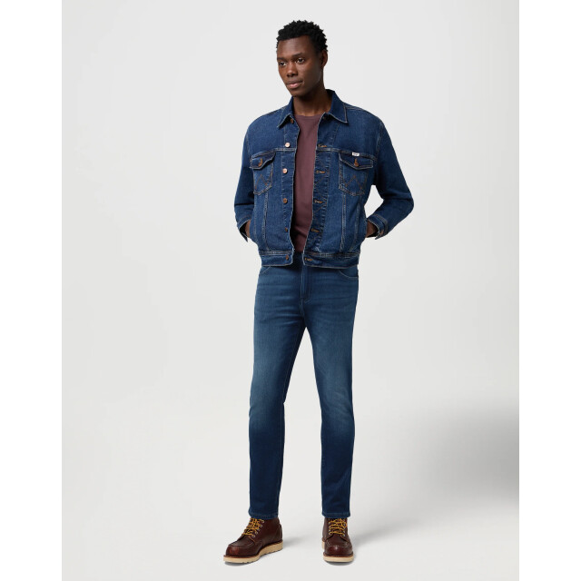Wrangler Larston heren slim-fit jeans fog WRANGLER 112372934 Larston Fog large