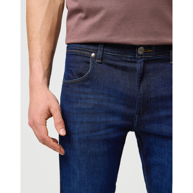 Wrangler Greensboro heren regular straight-fit jeans rustic navy WRANGLER 112370720 Greensboro RusticNavy large