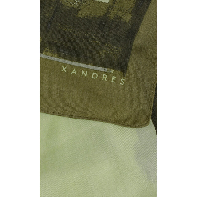 Xandres scarf placed stripe 61380-01 3090 basil green 06811.369.0252 large