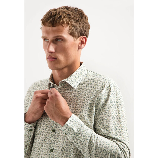 No Excess Heren overhemd 29450708 052 dark green No Excess 29450708 052DarkGreen large