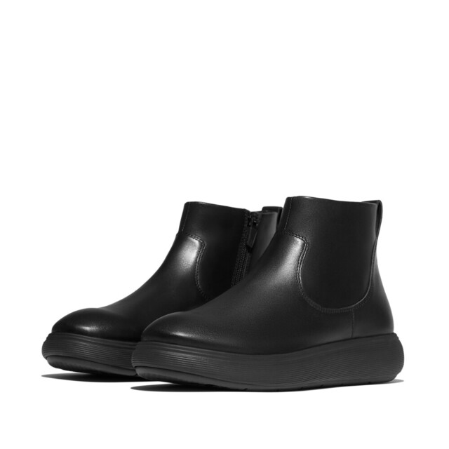 FitFlop Iq-comff leather zip ankle boots E2Z large