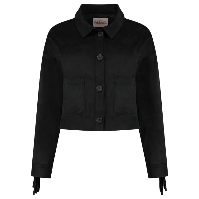 Studio Amaya Ilva jasje franjes suede 9614044660040 large