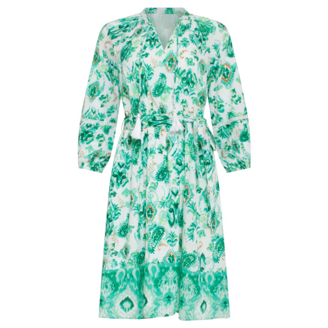 Smashed Lemon 24140 fris ornamentprint jurk met v-hals | 24140-000-998 large