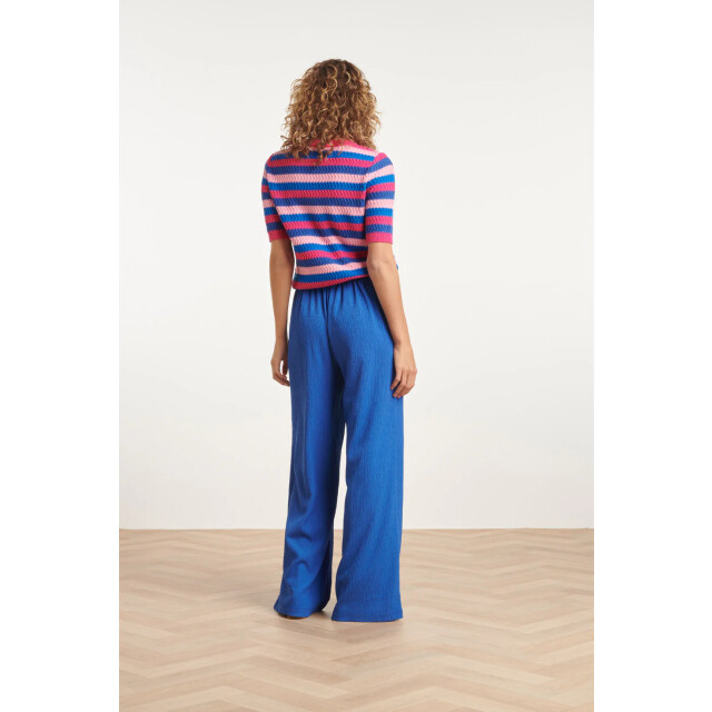 Smashed Lemon 24122 gebreide trui met rijk colorblock | 24122-998-XL large