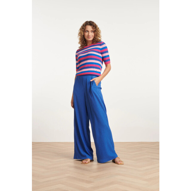 Smashed Lemon 24122 gebreide trui met rijk colorblock | 24122-998-XL large