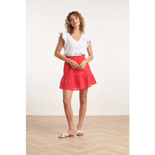 Smashed Lemon 24133 katoenen dobby rok met decoratieve tapes | 24133-450-M large