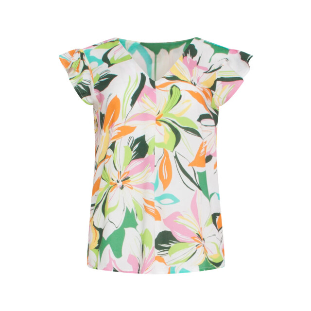 Smashed Lemon 24149 zomer top met bloemenprintlevendige en | 24149-010-998 large