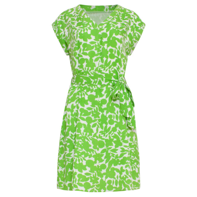 Smashed Lemon 24135 helder jurk met bladerprint | 24135-010-530 large