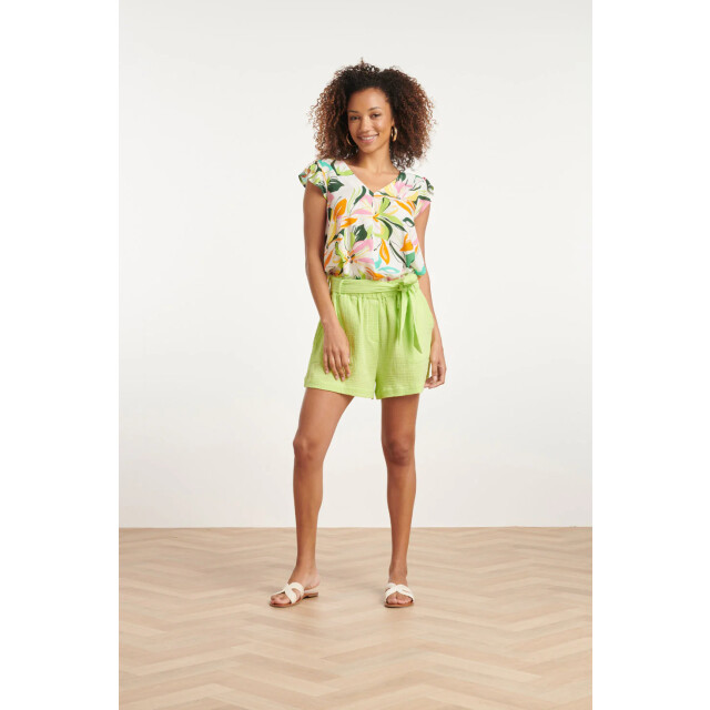 Smashed Lemon 24149 zomer top met bloemenprintlevendige en | 24149-010-998 large