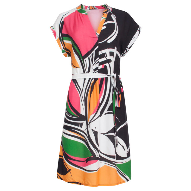 Smashed Lemon 24151 zomerjurk met abstracte bloemenprint | 8720331247166 large