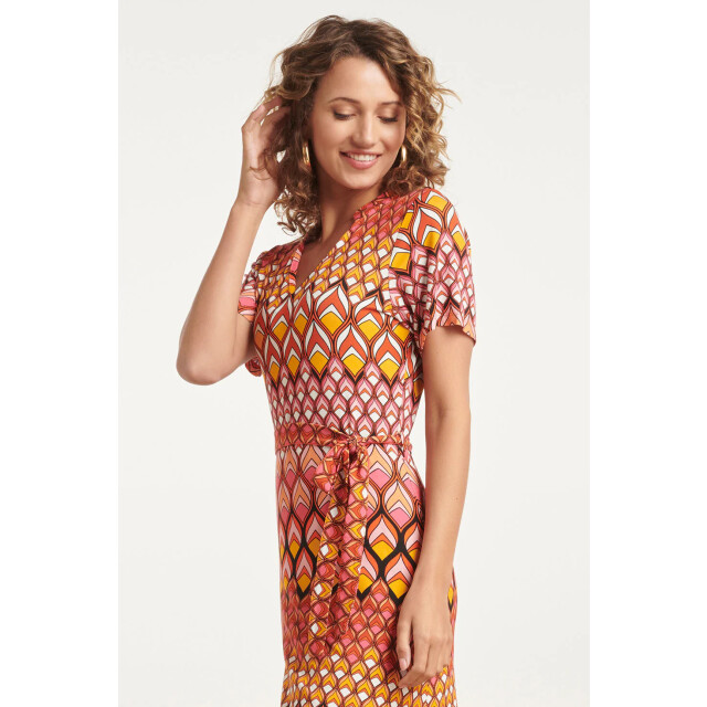 Smashed Lemon 24153 zomerjurk met retro grafische print | 24153-998-L large