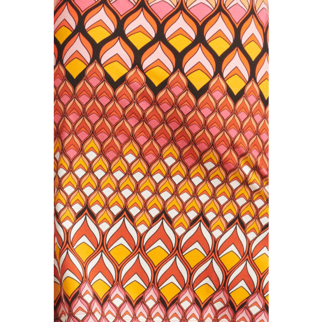 Smashed Lemon 24154 zomer top met retro grafische print | 24154-998-XS large