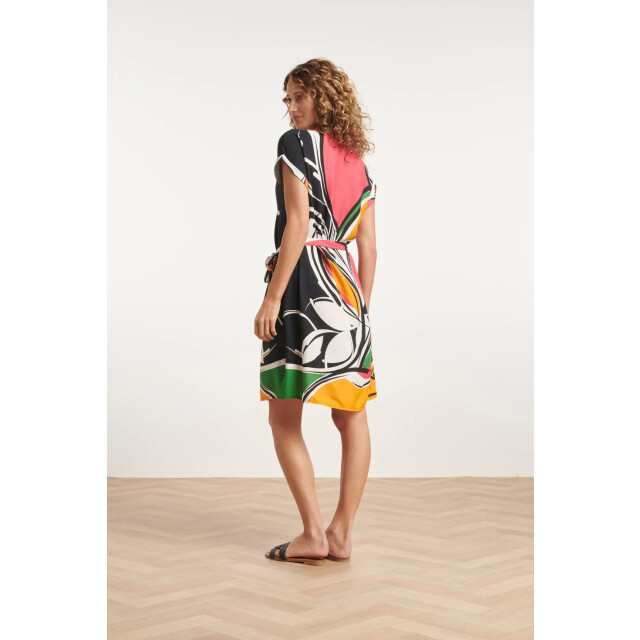 Smashed Lemon 24151 zomerjurk met abstracte bloemenprint | 8720331247166 large