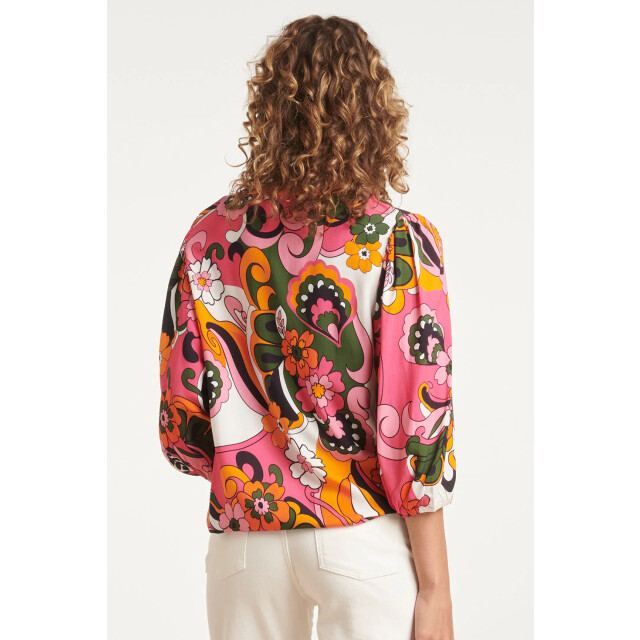 Smashed Lemon 24156 top met bloemenprinthelder | 24156-998-XS large
