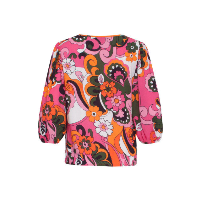Smashed Lemon 24156 top met bloemenprinthelder | 24156-998-XS large