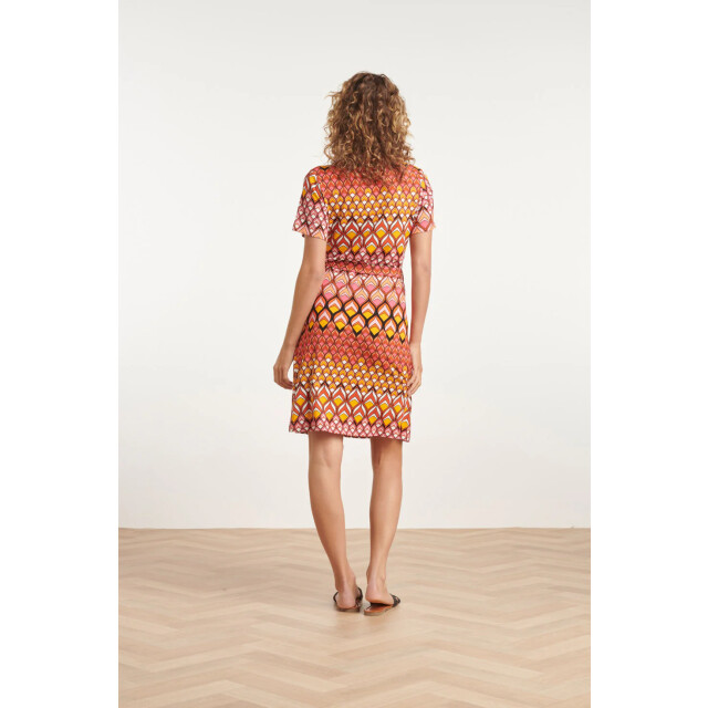 Smashed Lemon 24153 zomerjurk met retro grafische print | 24153-998-L large