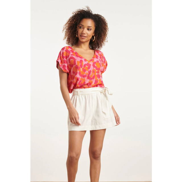 Smashed Lemon 24162 top met gedurfd cheetah patroonfuchsia | 24162-420-998 large