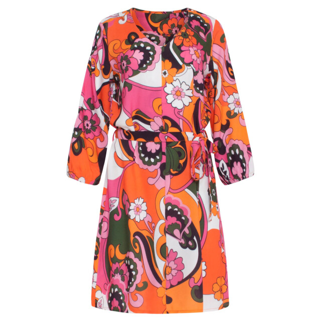 Smashed Lemon 24155 zomerjurk met bloemenprinthelder | 24155-998-M large