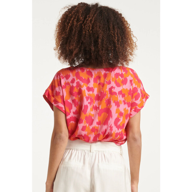 Smashed Lemon 24162 top met gedurfd cheetah patroonfuchsia | 24162-420-998 large