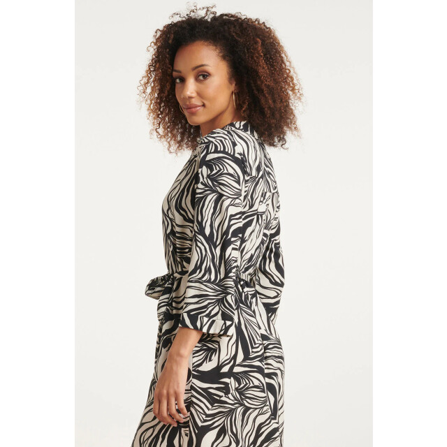 Smashed Lemon 24165 simple chic abstracte print jurk | 24165-720-999 large