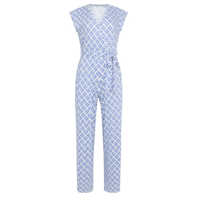 Smashed Lemon 24033 wikkelstijl jumpsuit met ornament print | 24033-650-000 large