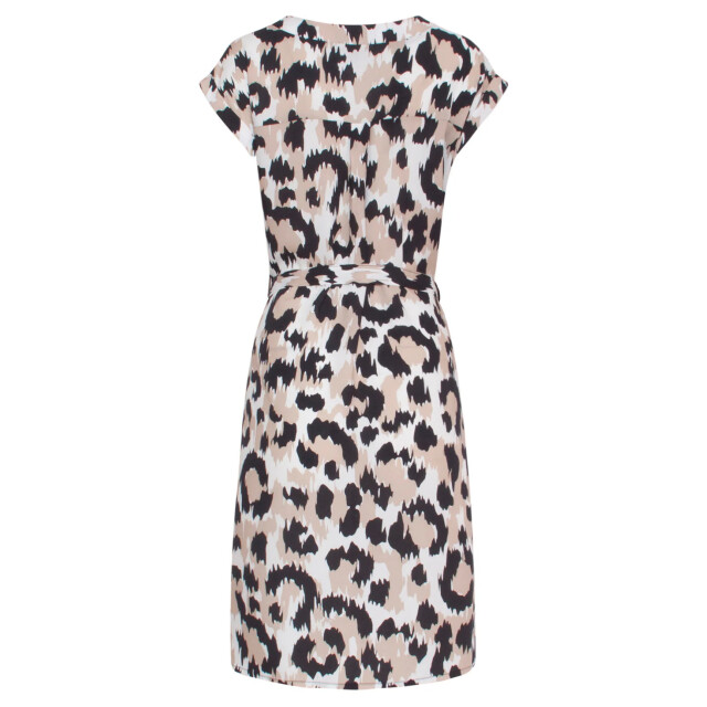 Smashed Lemon 24163 klassieke jurk met gedurfd cheeta patroon | 8720331248125 large